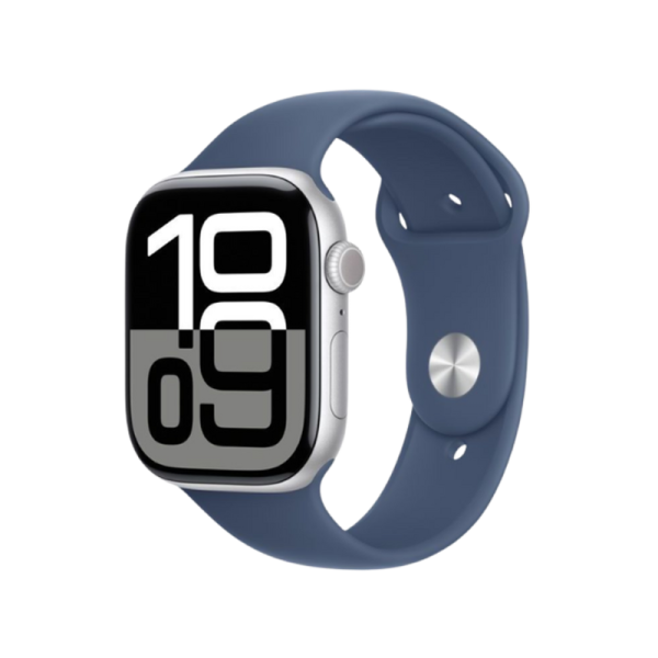 Apple Watch Series 10 GPS 46mm Silver Aluminium Case+Denim SB MWWM3 M/L